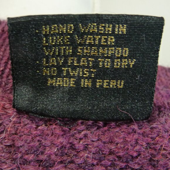 PERUVIAN 100% ALPACA CARDIGAN SIZE SMALL - Picture 6 of 7